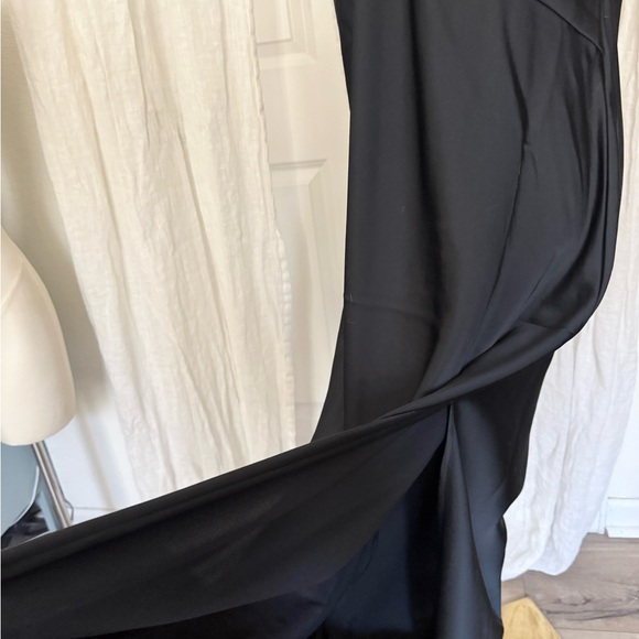 A New Day Black Slip Maxi Dress Spaghetti Strap - Picture 4 of 9